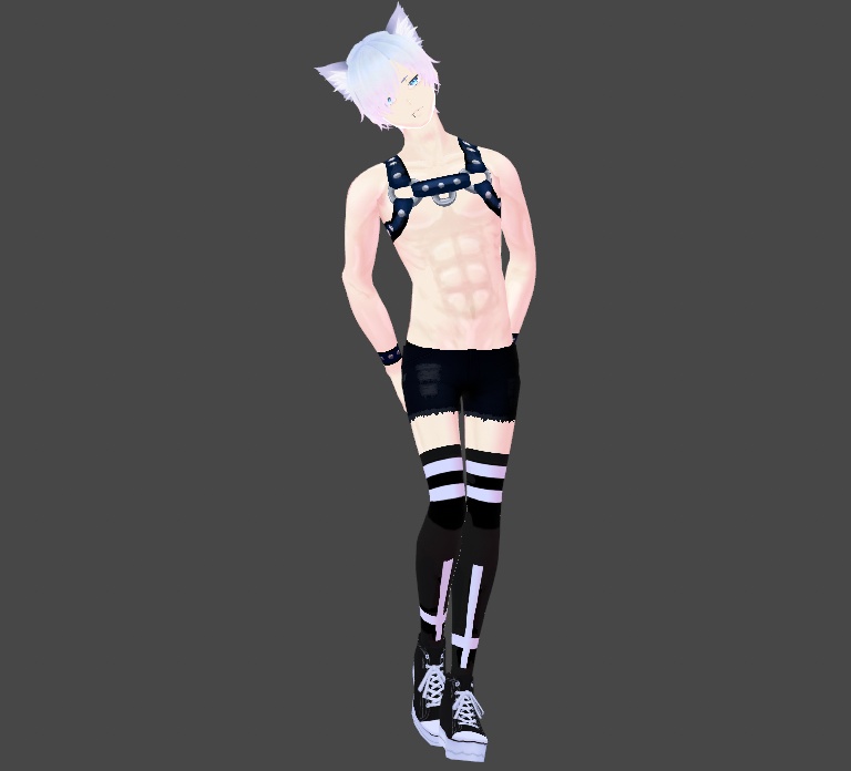 PRIDE SPECIAL Leather Harness Texture for Vroid