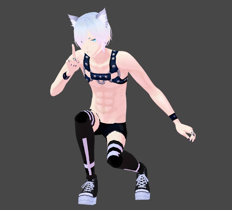 PRIDE SPECIAL Leather Harness Texture for Vroid
