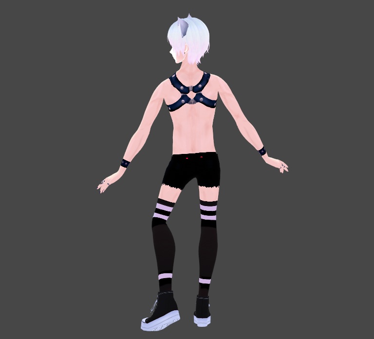 PRIDE SPECIAL Leather Harness Texture for Vroid