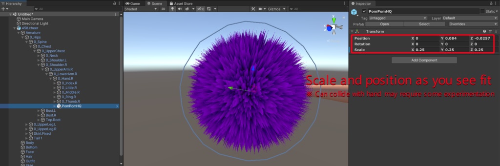 Exsy's Floof PomPom and Wristband