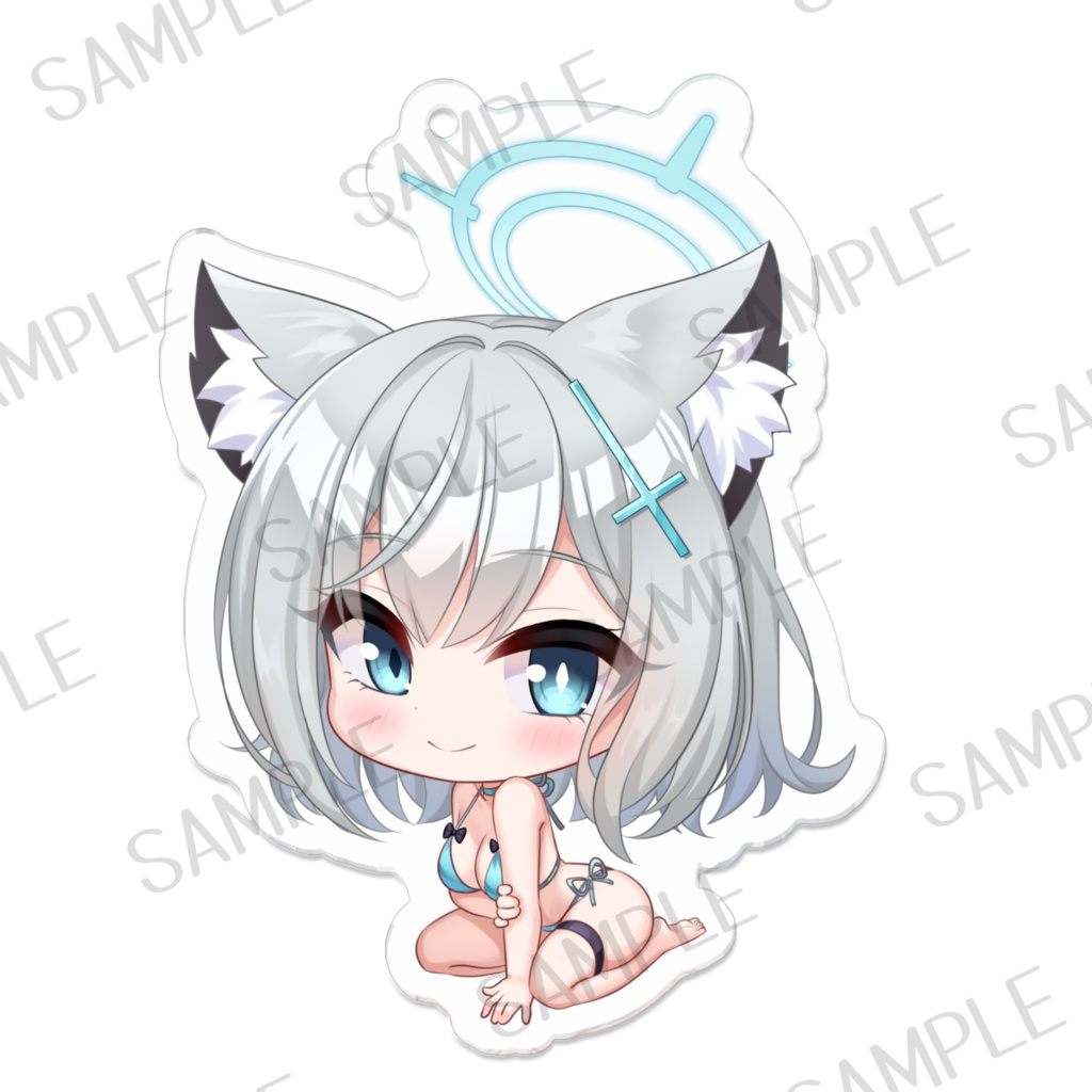 7x7cm砂狼シロコ アクリルキーホルダー