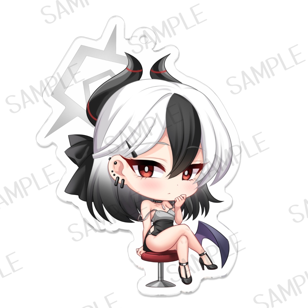 7x7cm鬼方カヨコ アクリルキーホルダー