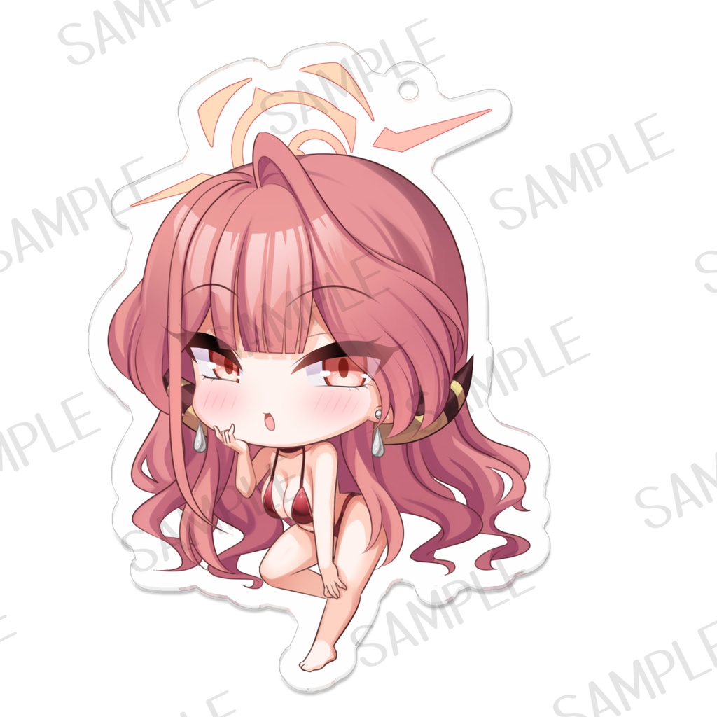 7x7cm陸八魔 アル アクリルキーホルダー