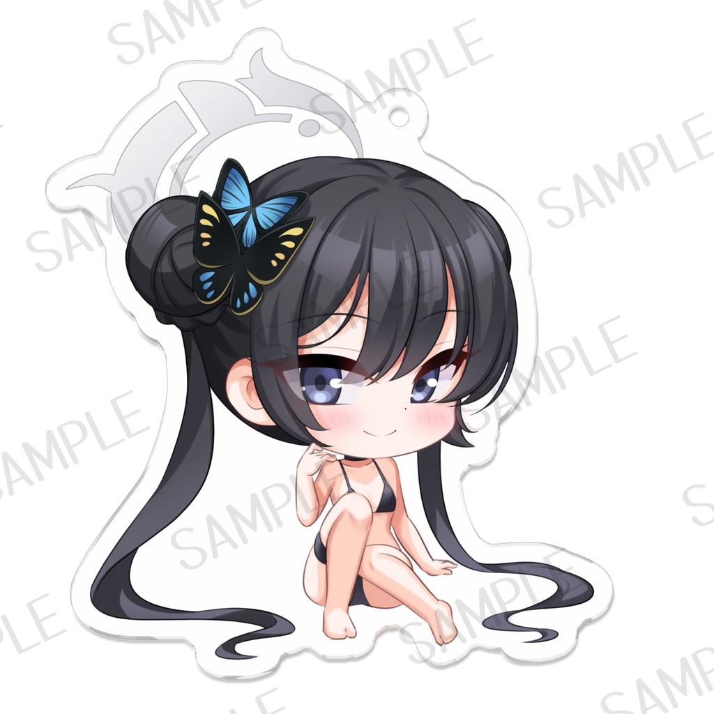 7x7cm竜華キサキ アクリルキーホルダー