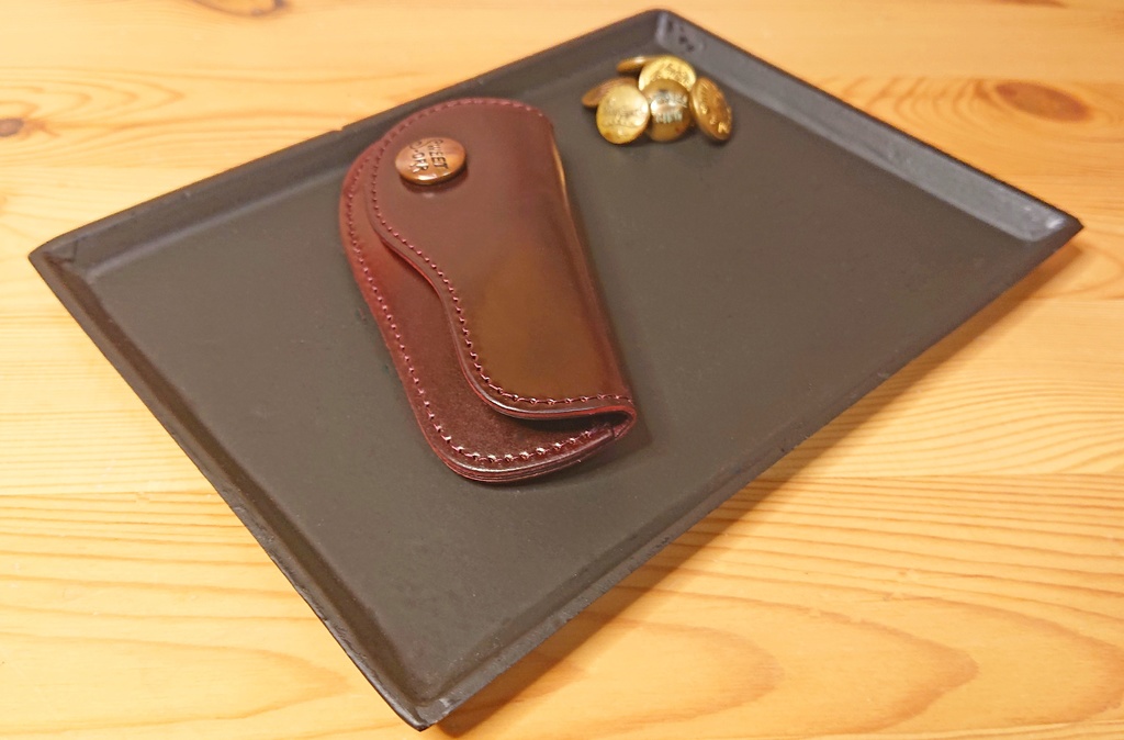 Horween シェルコードバン コインケース (ボタン:SWEET ORR)