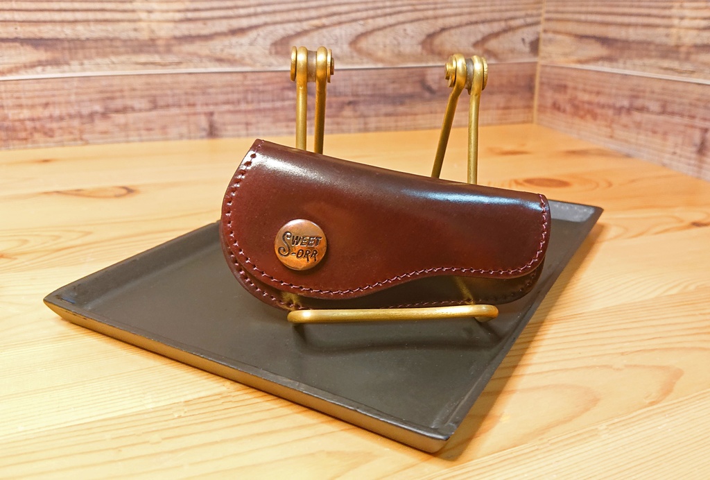 Horween シェルコードバン コインケース (ボタン:SWEET ORR)