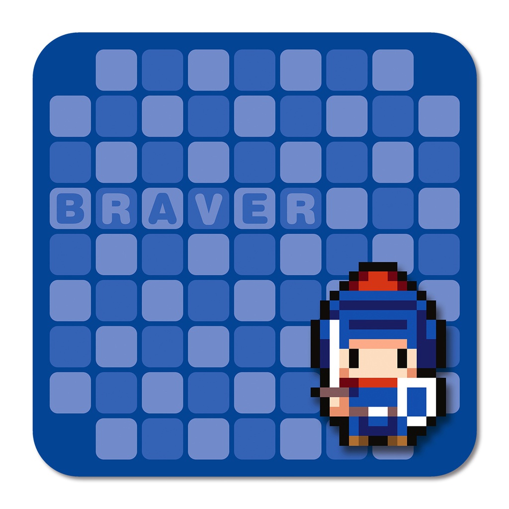 ドット絵 メガネ拭き 超極細繊維 マイクロファイバー braver/男勇者