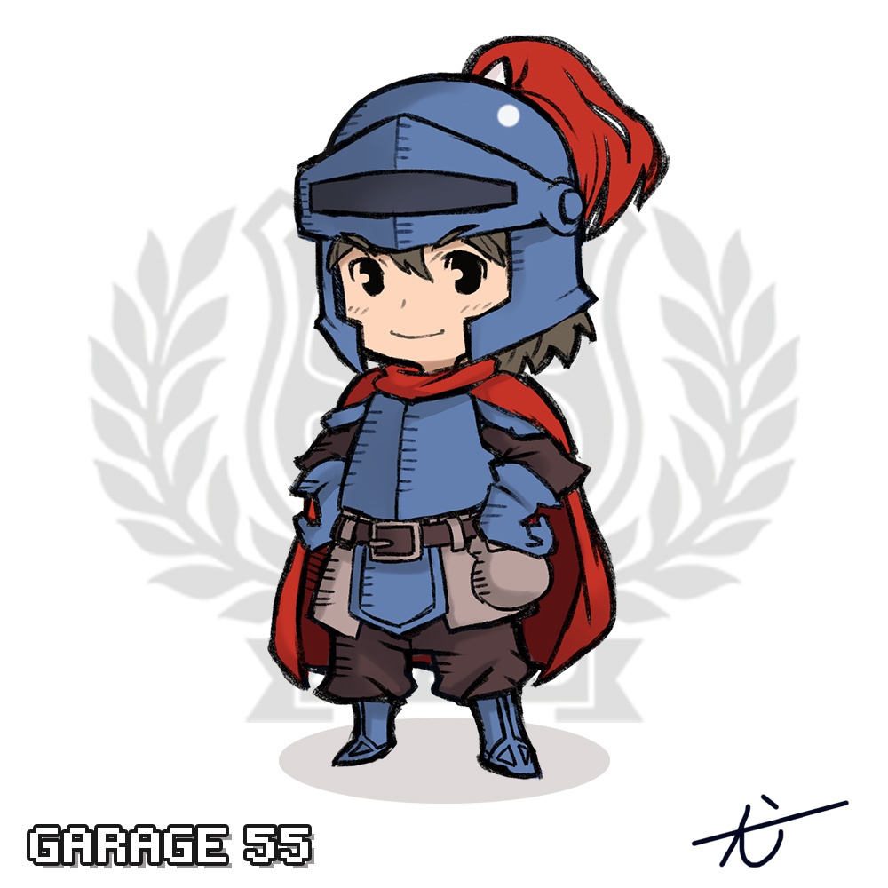 ドット絵 メガネ拭き 超極細繊維 マイクロファイバー braver/男勇者