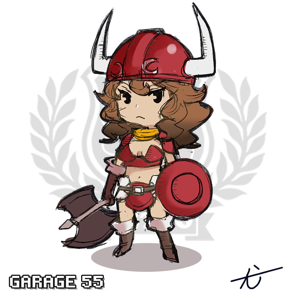 ドット絵 メガネ拭き 超極細繊維 マイクロファイバー fighter/女戦士