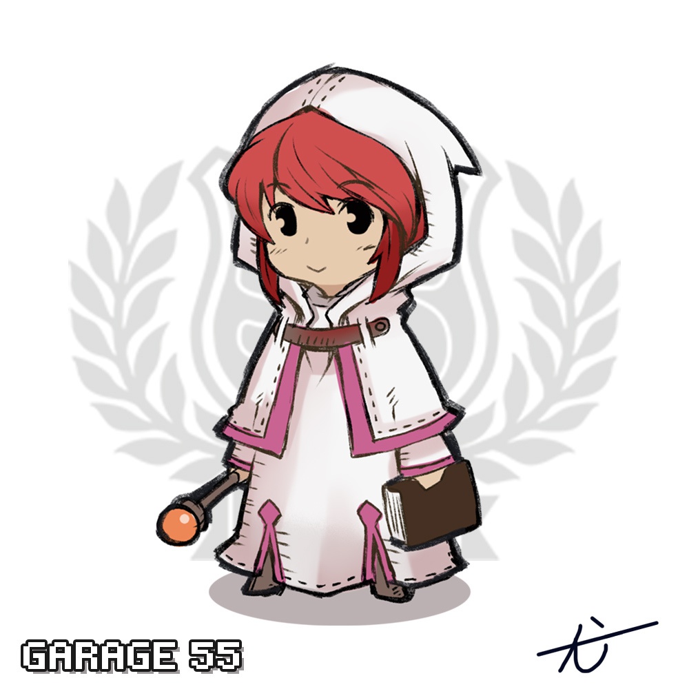 ドット絵 メガネ拭き 超極細繊維 マイクロファイバー healer/女僧侶・白魔導士