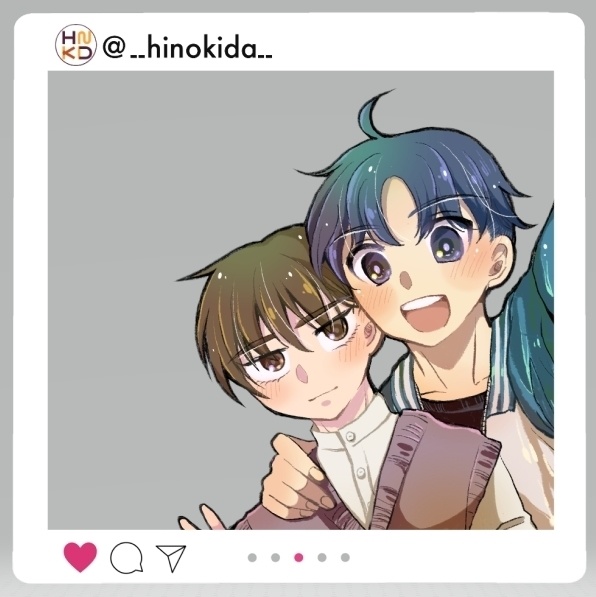 早苗＆浅生　SNS風アクリルスタンド