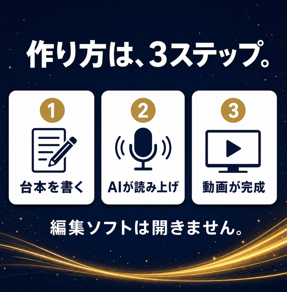 顔出しなしYouTube×AIの教科書 — 台本から半自動で動画を作る制作キット