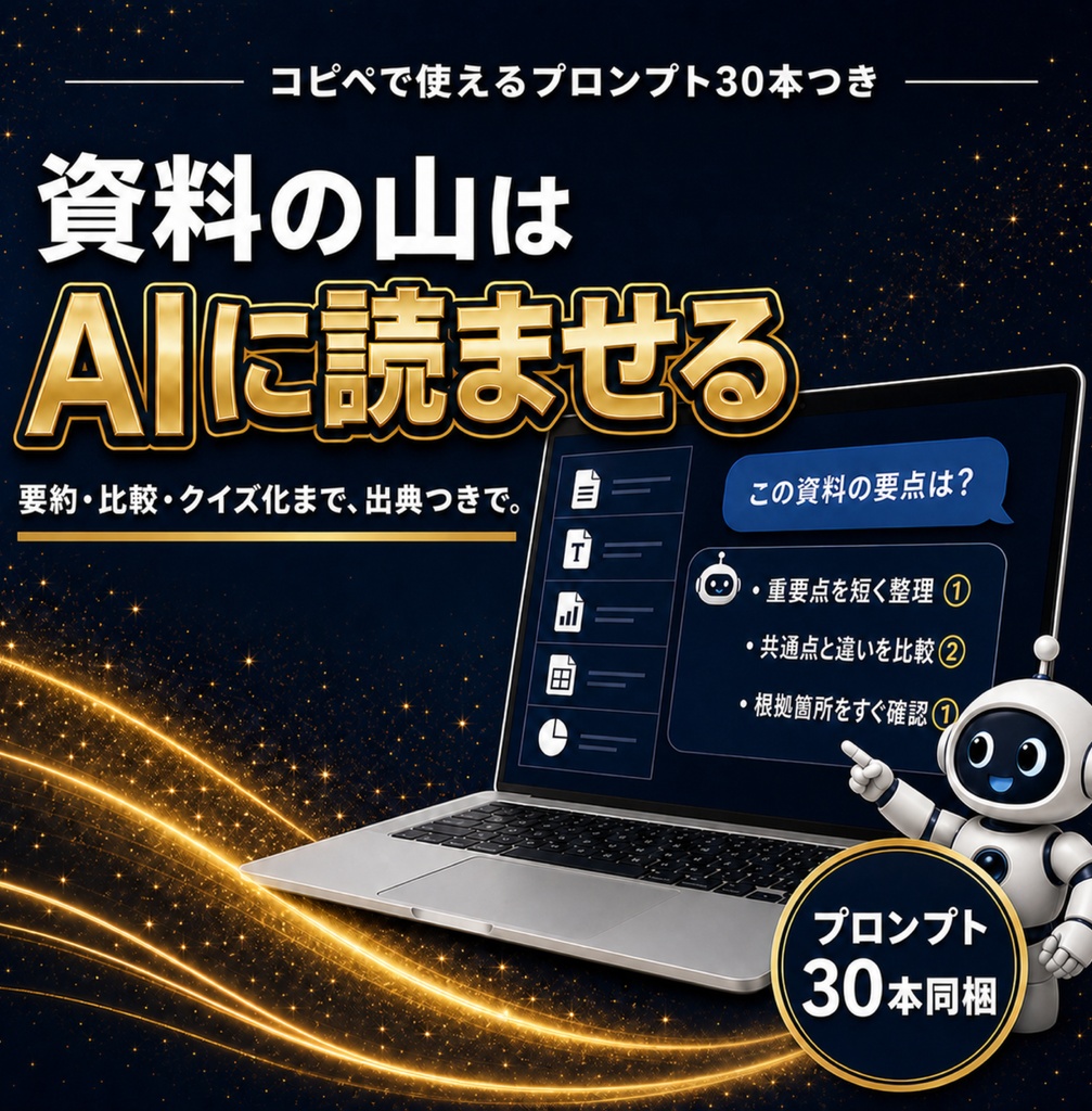 NotebookLM仕事術の教科書 — 資料の山をAIに読ませる