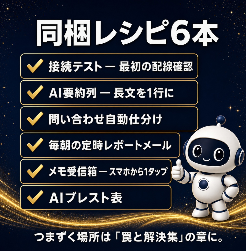 Make×AI自動化の教科書 — ノーコードで組むAIレシピ6本