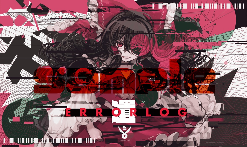 【プレイマット】ジャケットアートワーク「ERROR LOG」- 博麗霊夢