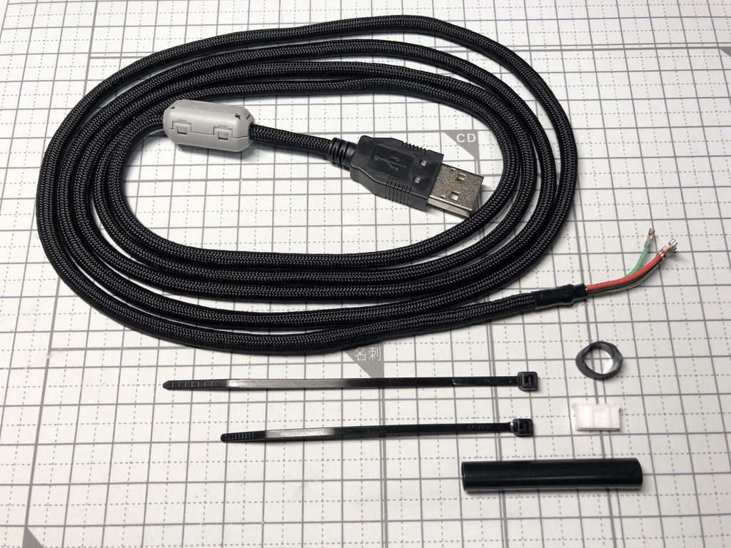 マサドラ Booth代购 详情 パラコードマウスケーブル Limp Cable 受注生産