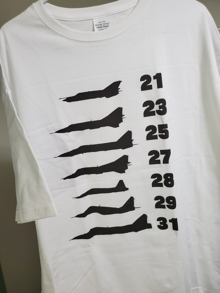 ミグ20ナンバーTシャツ