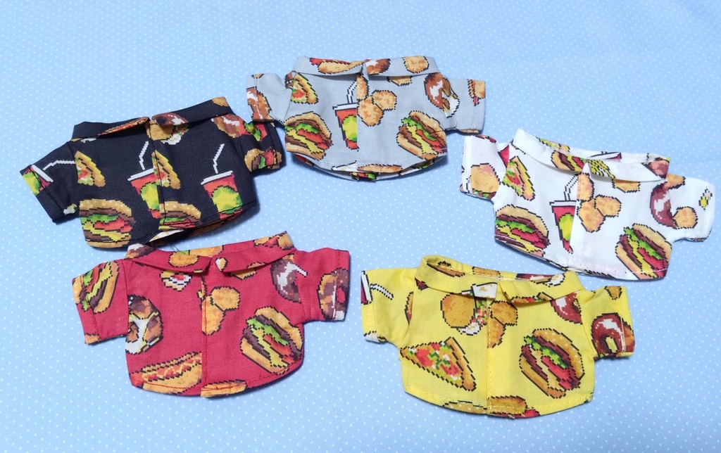 ハンバーガー柄のシャツ