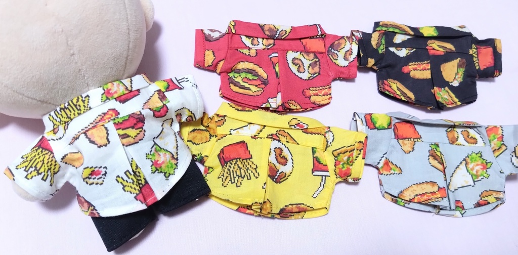 ハンバーガー柄のシャツ