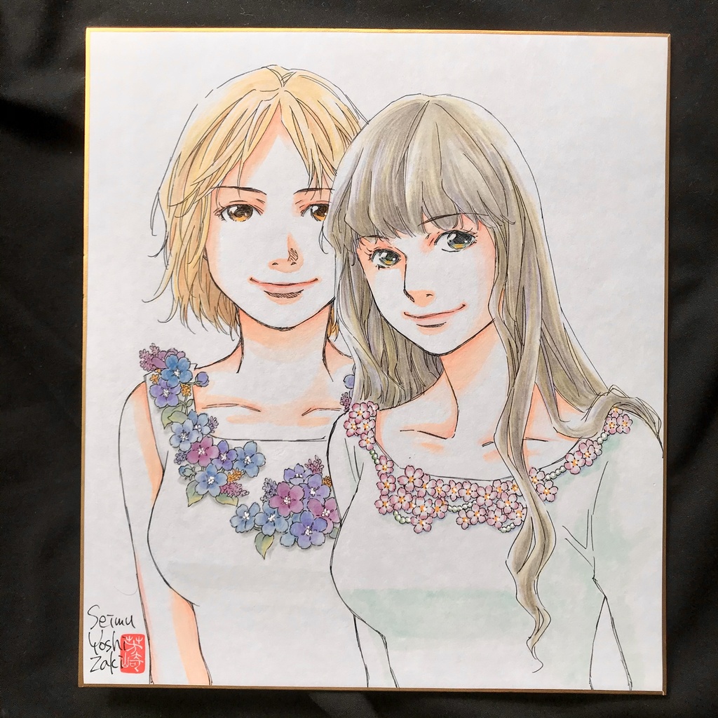 カラーイラスト色紙