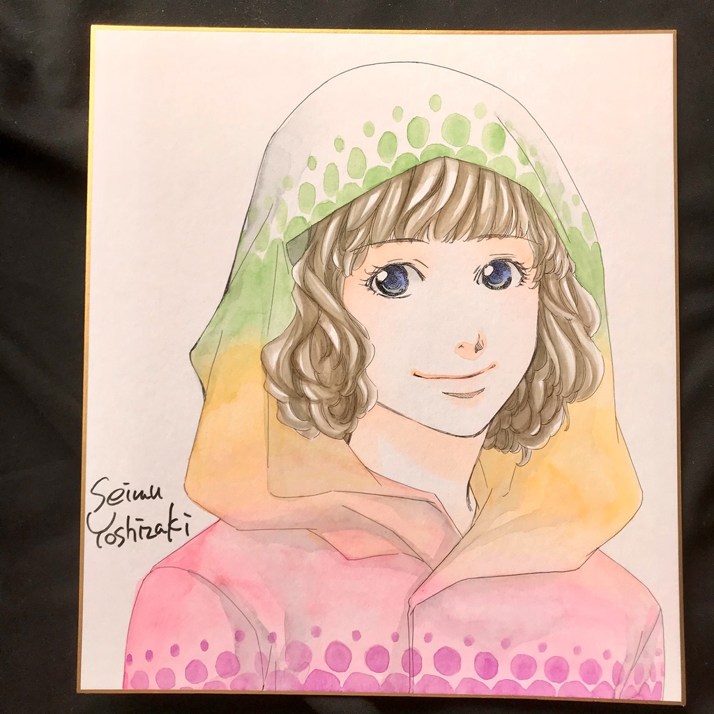 カラーイラスト色紙