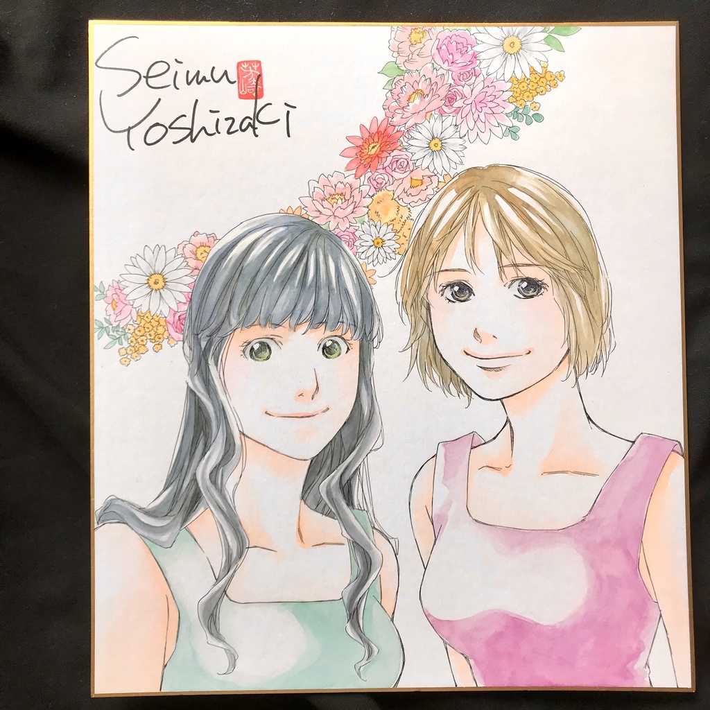 カラーイラスト色紙