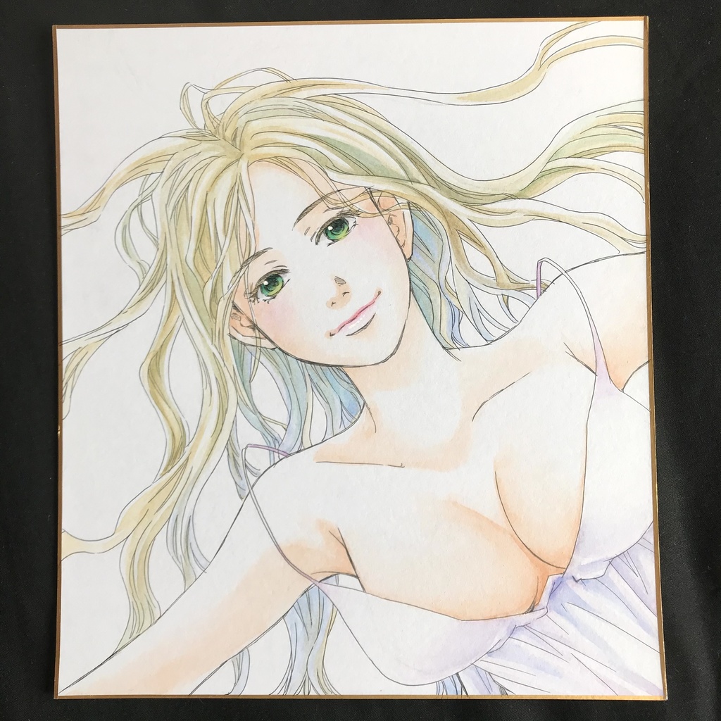 直筆カラーイラスト色紙