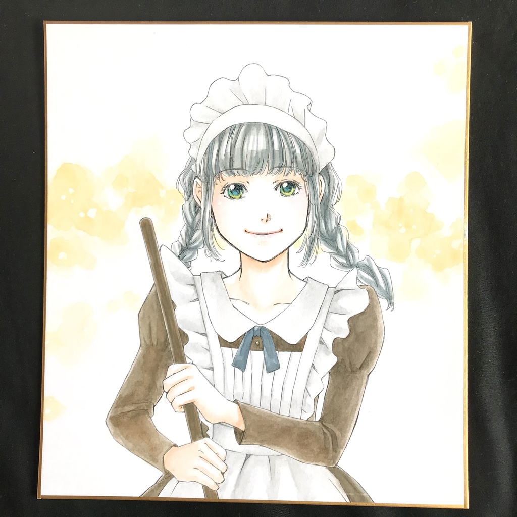 直筆カラーイラスト色紙