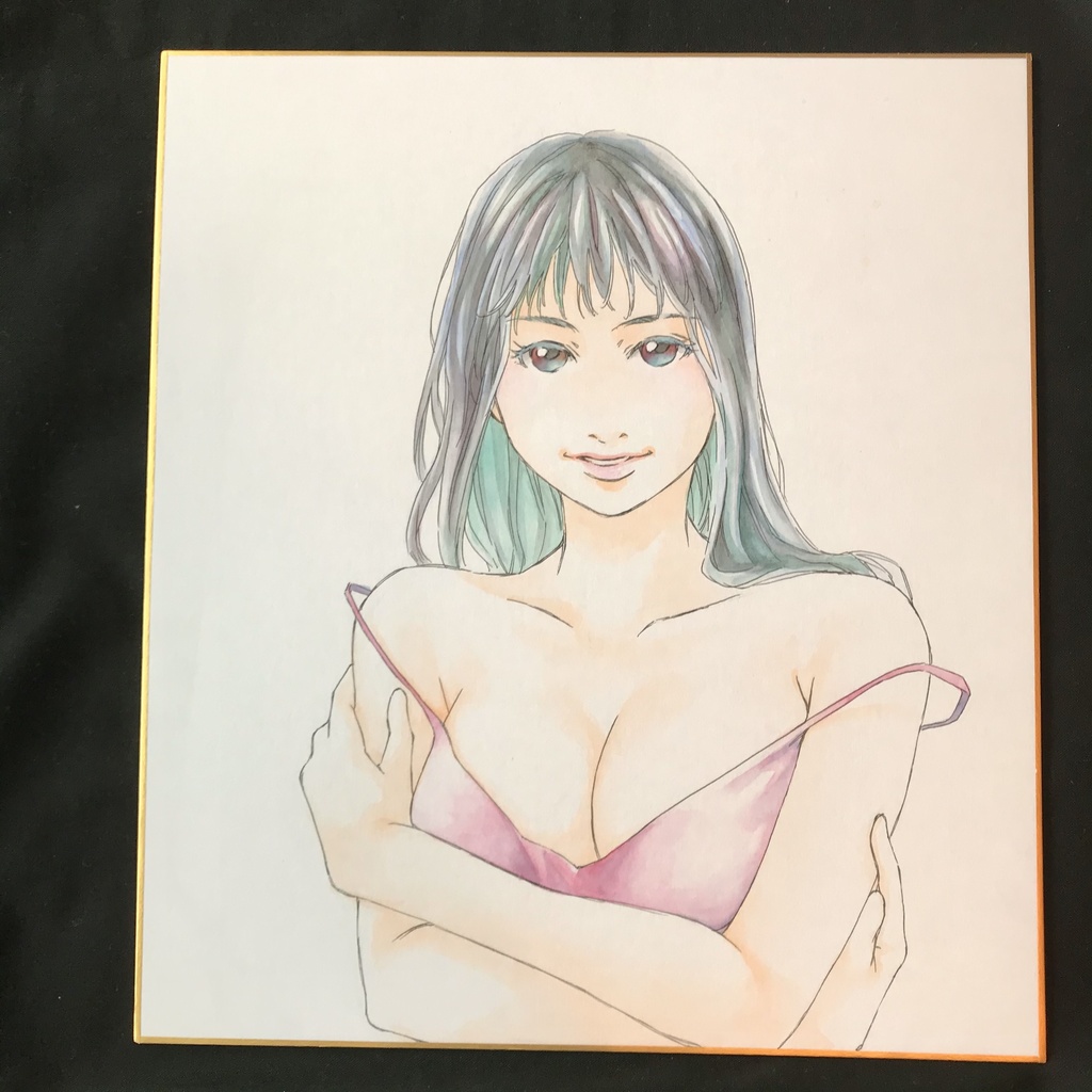 直筆カラーイラスト色紙