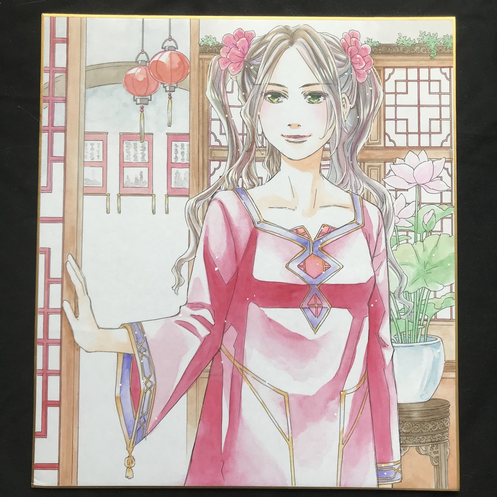 【訳あり】直筆カラーイラスト色紙