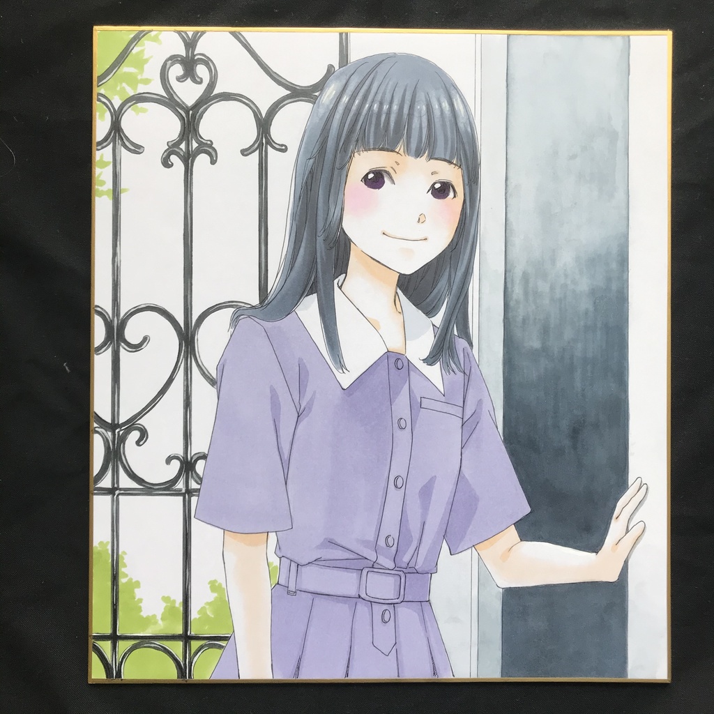 直筆カラーイラスト色紙