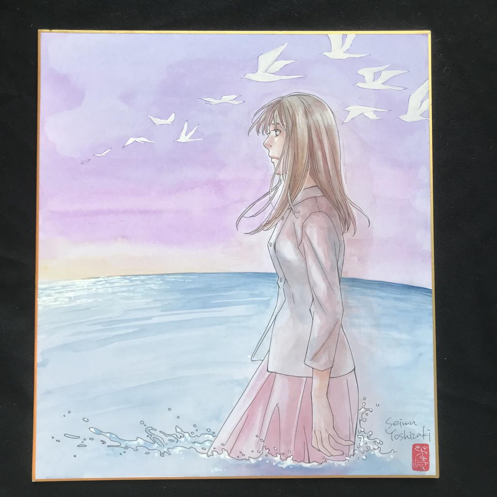 2226:直筆カラーイラスト色紙