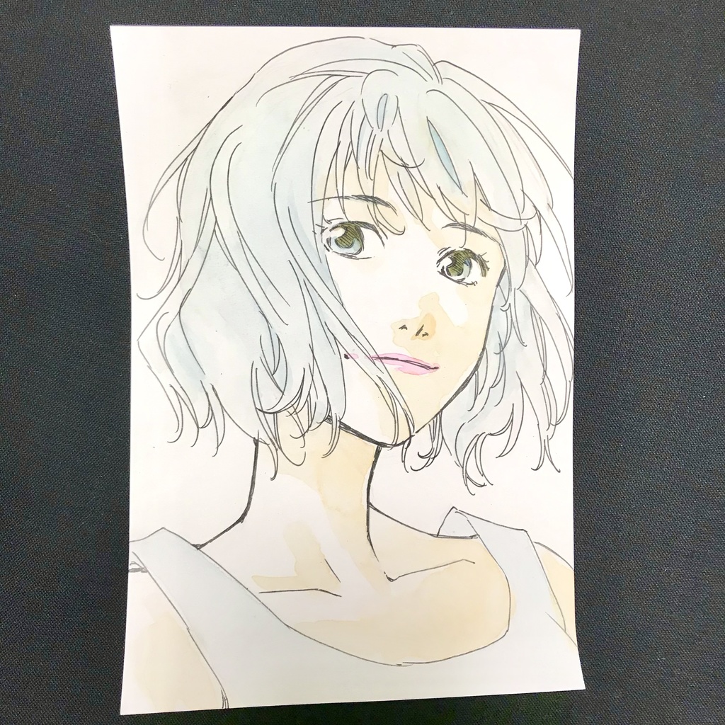 直筆カラーイラストハガキ