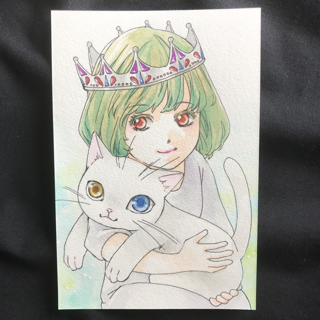 直筆カラーイラストハガキ