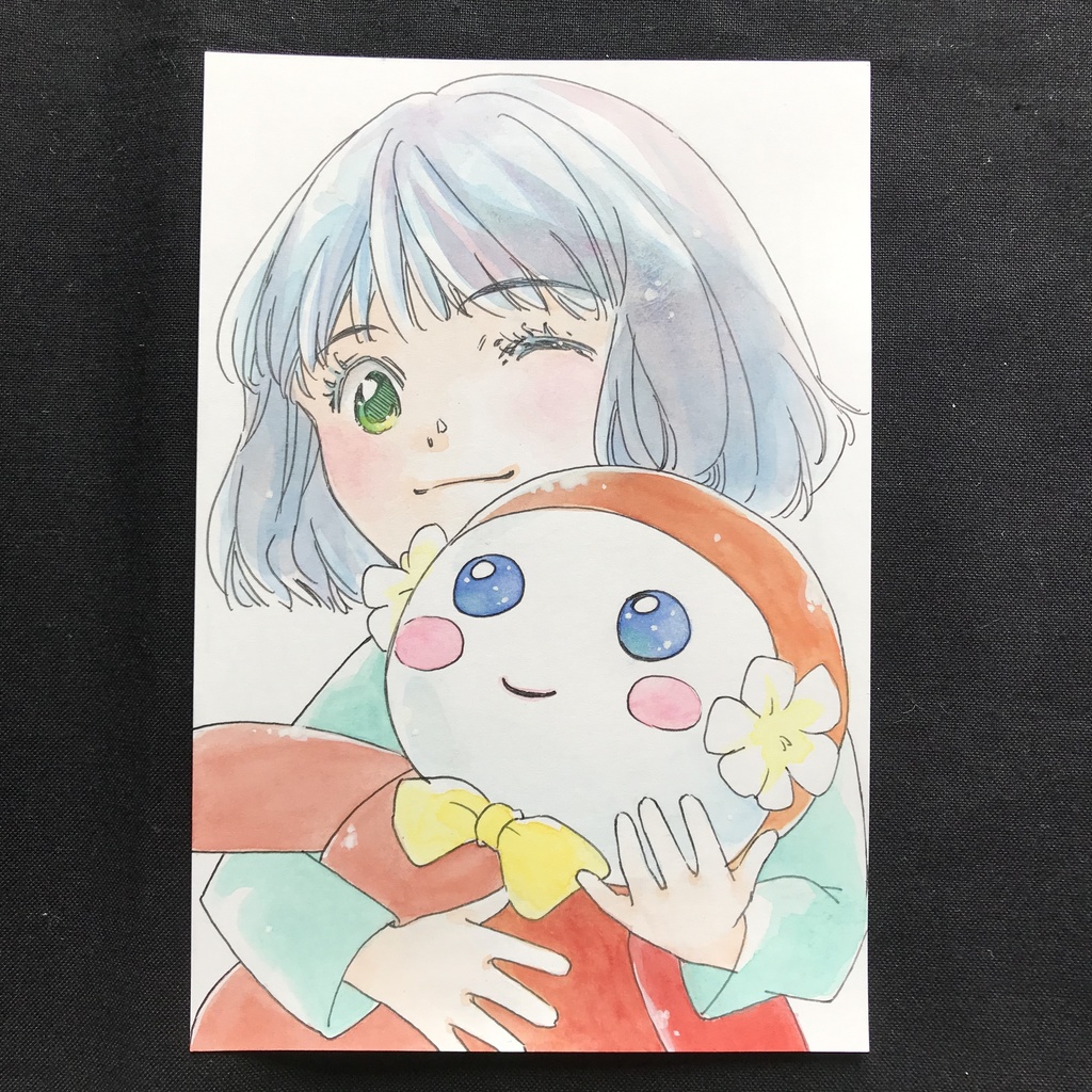 直筆カラーイラストハガキ