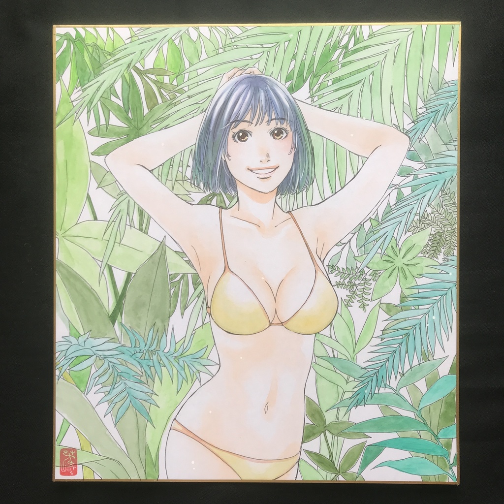 52:直筆カラーイラスト色紙