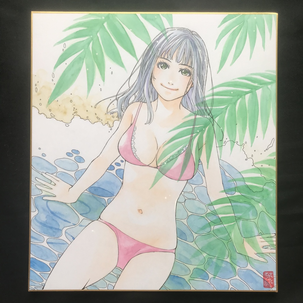 50:直筆カラーイラスト色紙