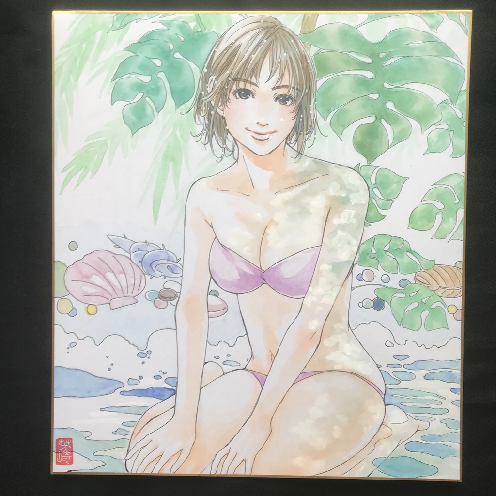 48:直筆カラーイラスト色紙