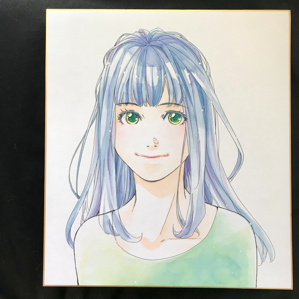 17:直筆カラーイラスト色紙