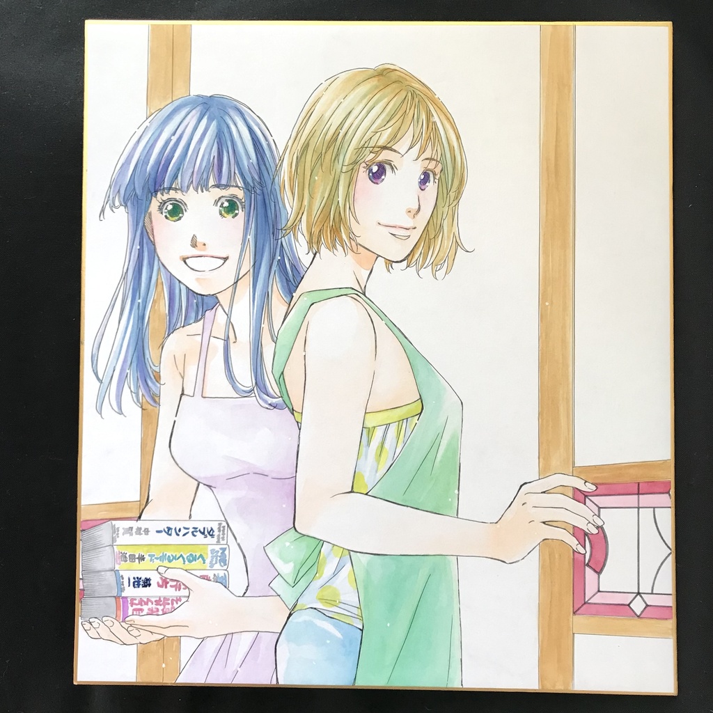 15:直筆カラーイラスト色紙