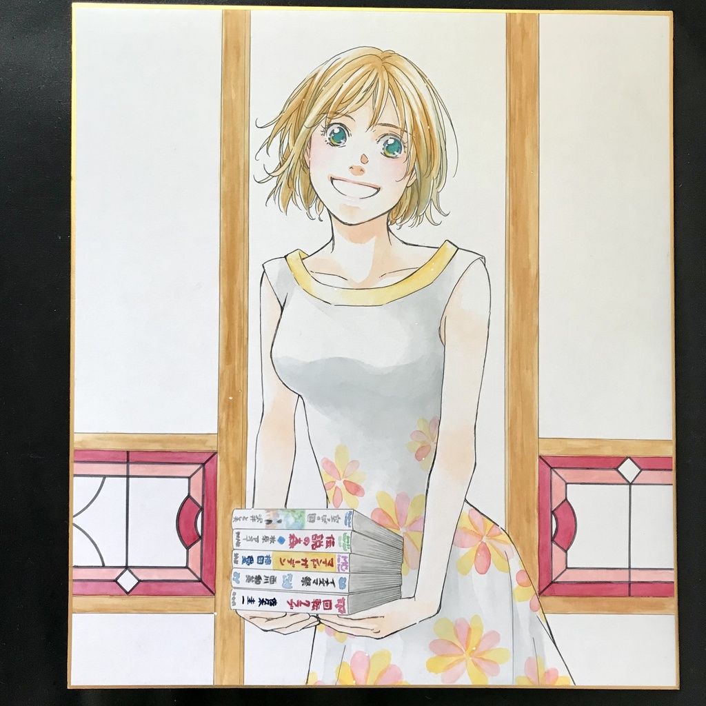 14:直筆カラーイラスト色紙