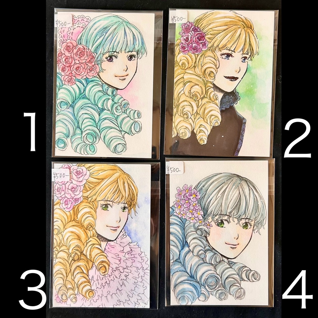 直筆カラーイラストハガキ