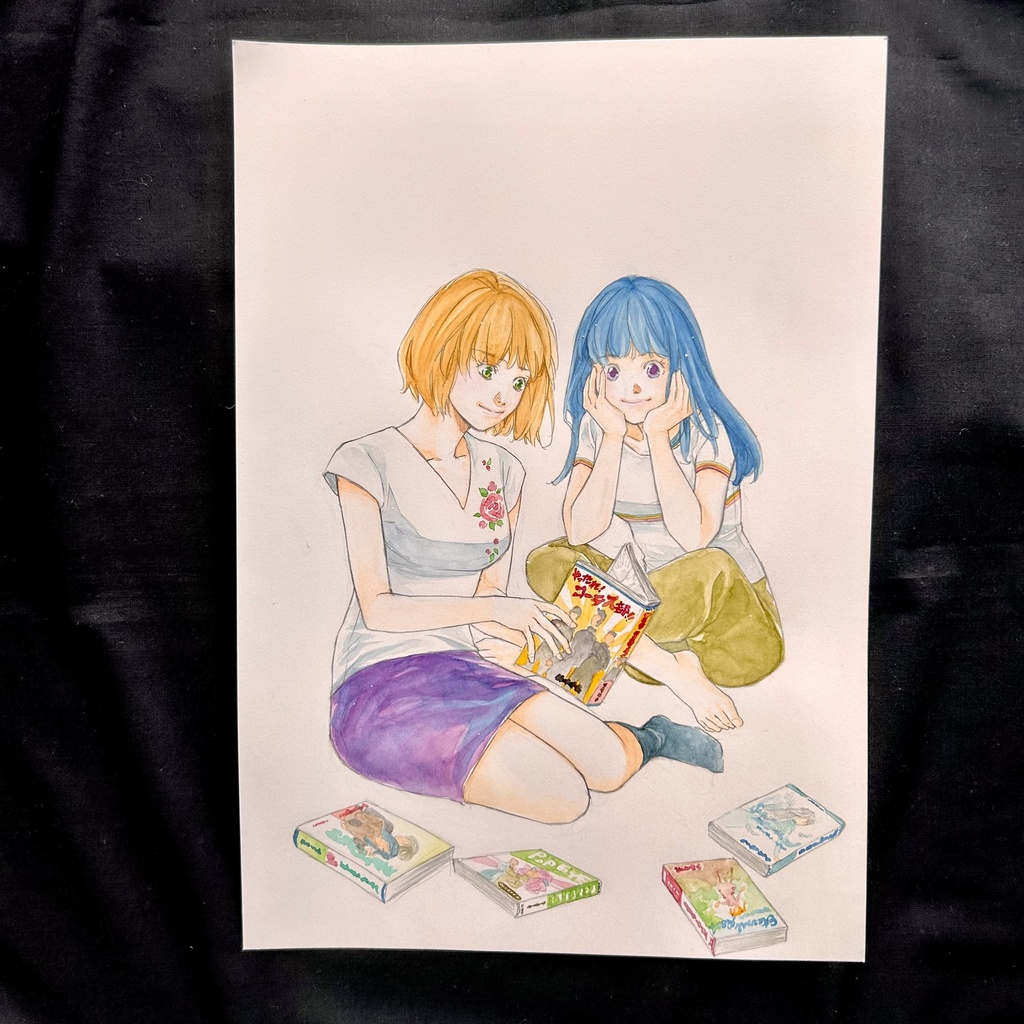 B4サイズカラーイラスト