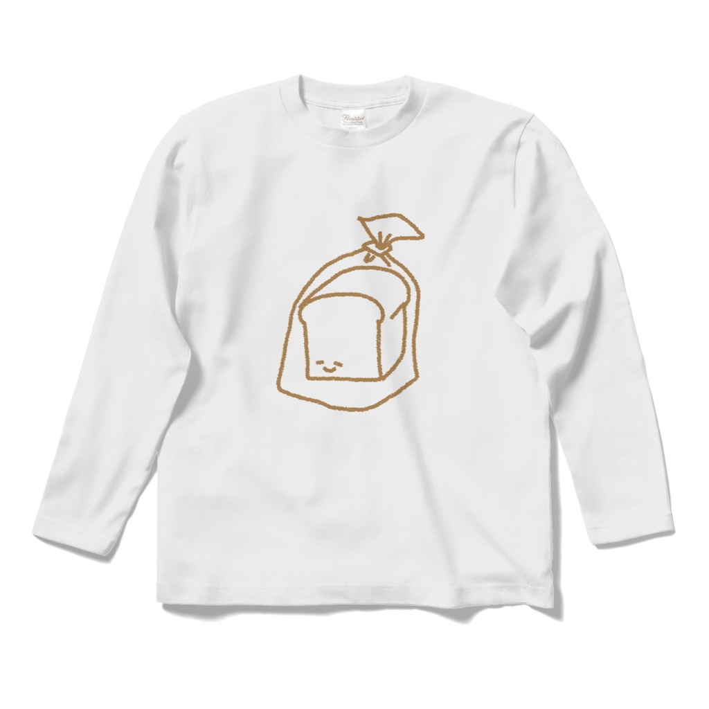 癒しぱんロングスリーブTシャツ<大人サイズ>