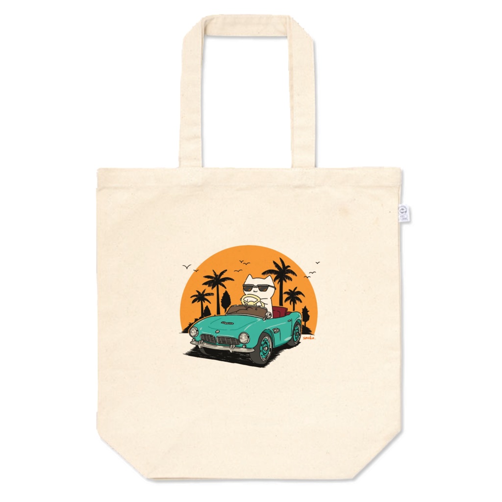 トートバッグ(ドライブ猫)