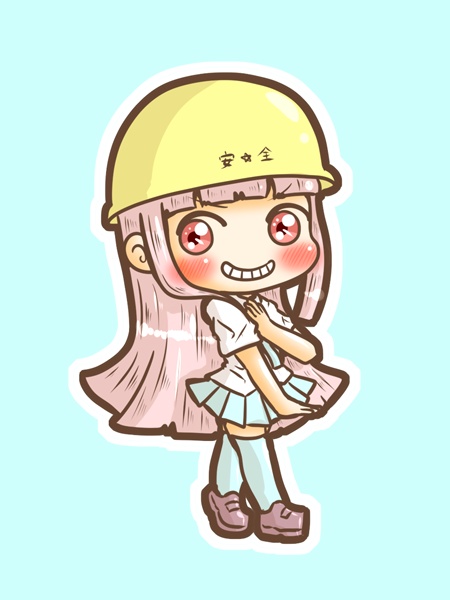 ステッカー・ヒーローちゃん（COMITIA152版）