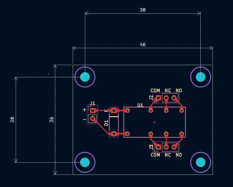 HSINDA 941シリーズ リレー用 ピンヘッダ配線引き出し基板