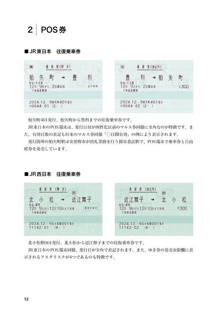 さよなら往復・連続乗車券
