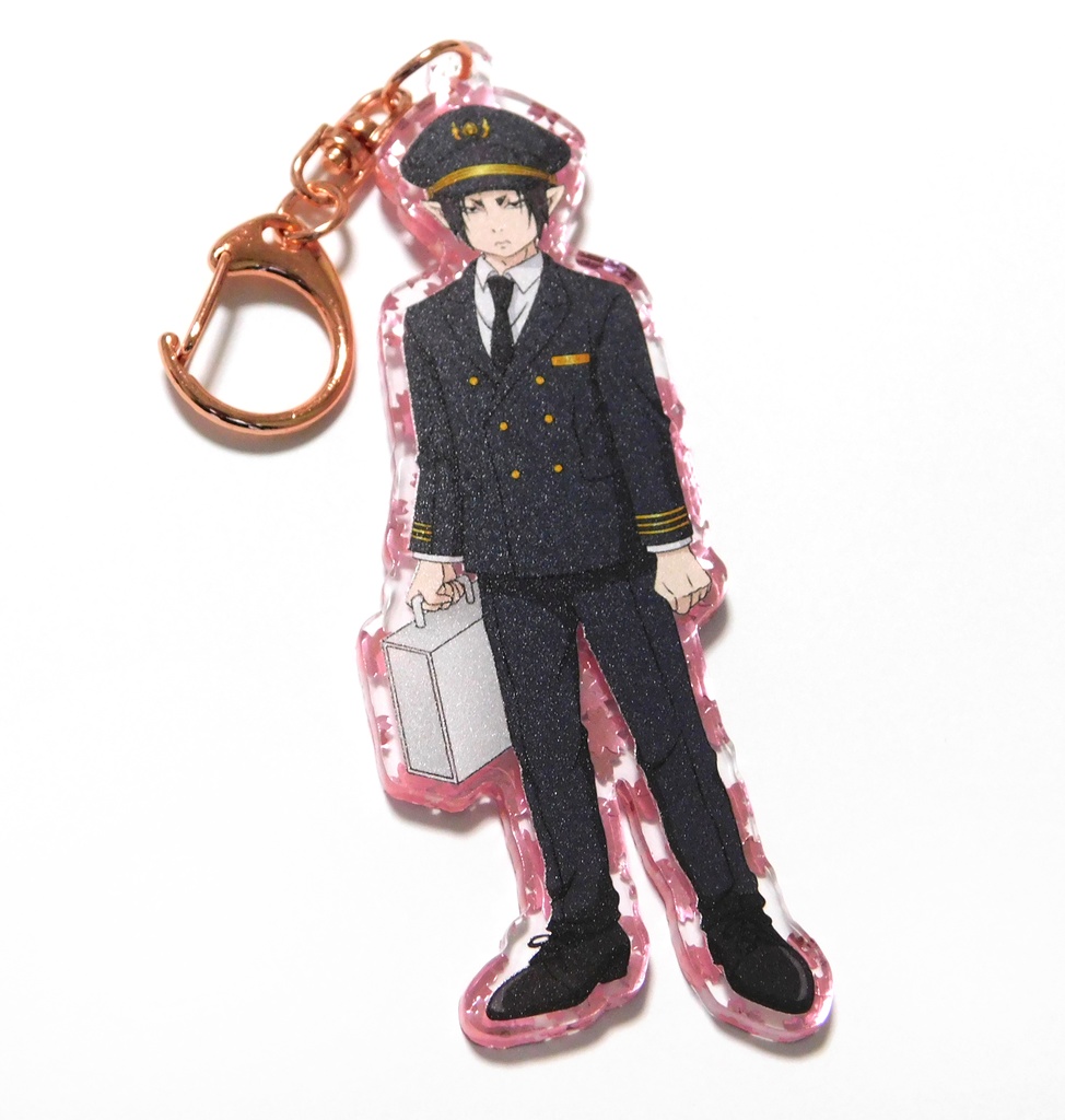 鬼灯 アクリルキーホルダー ホログラム、桜フレーク