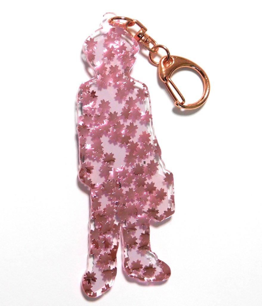 鬼灯 アクリルキーホルダー ホログラム、桜フレーク